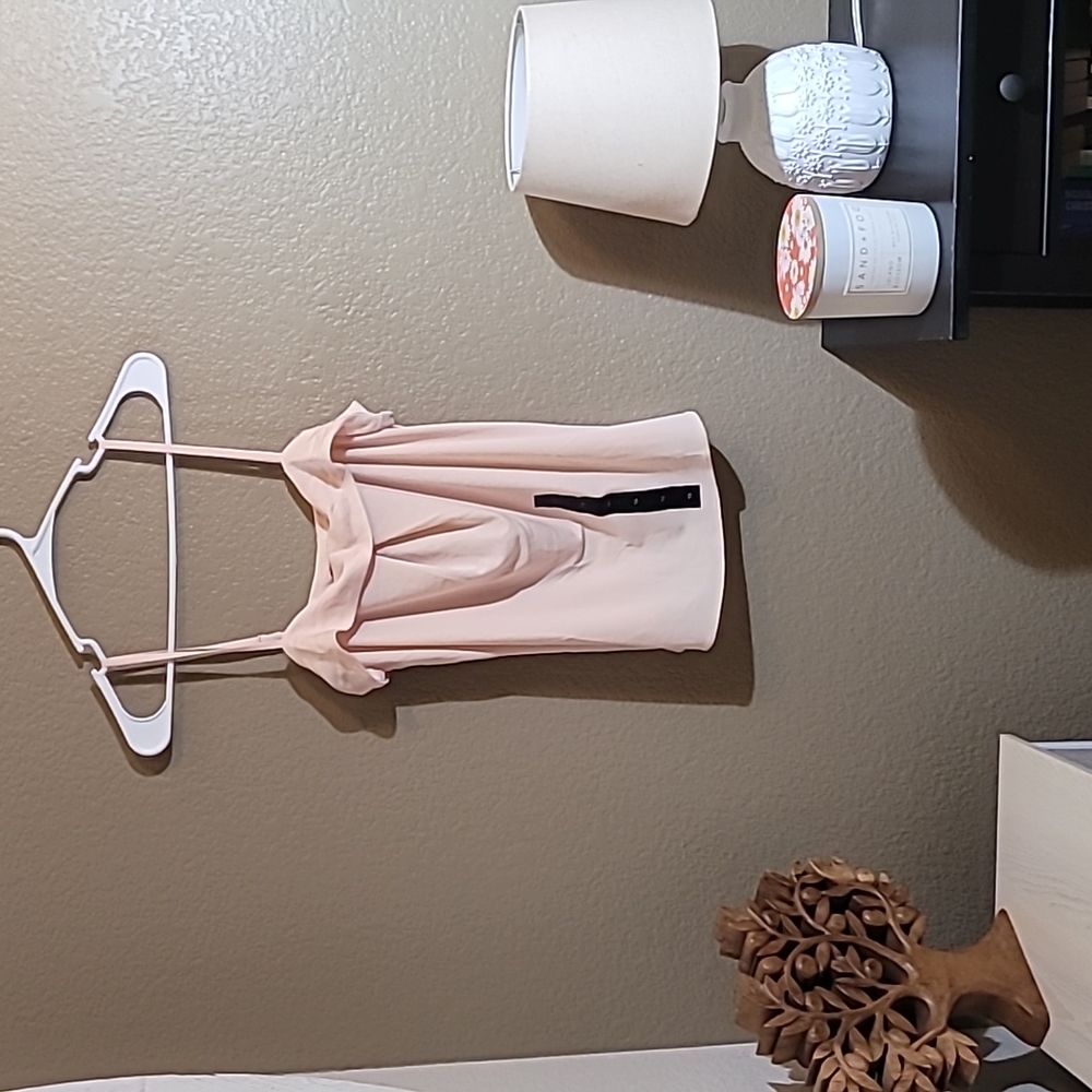 Rose Pink, Banana Republic Blouse/tank top with spaghetti straps.